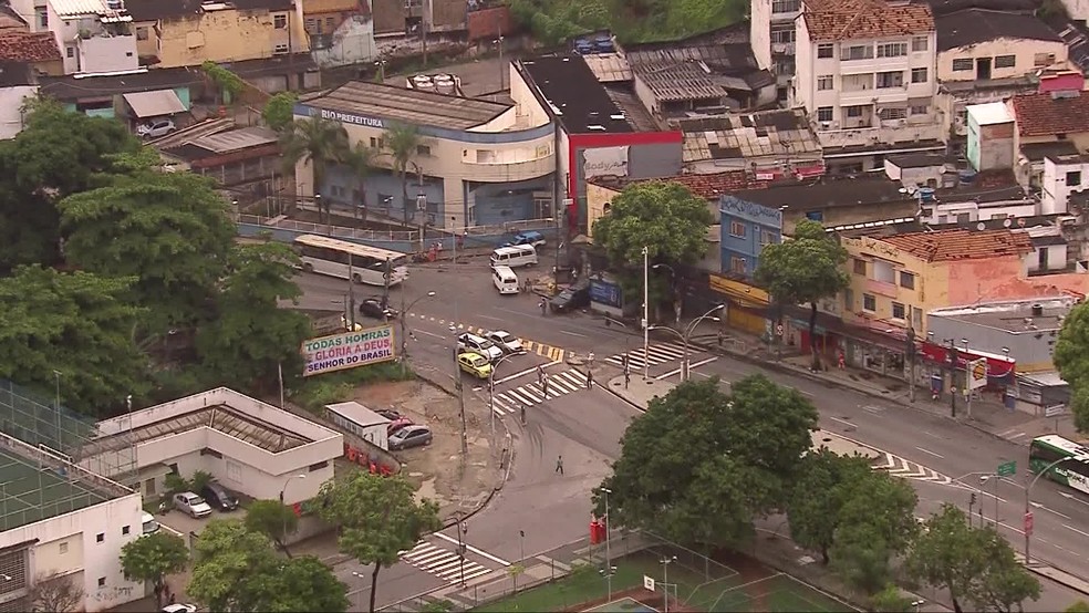 Rua EstÃ¡cio de SÃ¡, no Centro, sem interdiÃ§Ãµes  â Foto: ReproduÃ§Ã£o/Bom Dia Rio