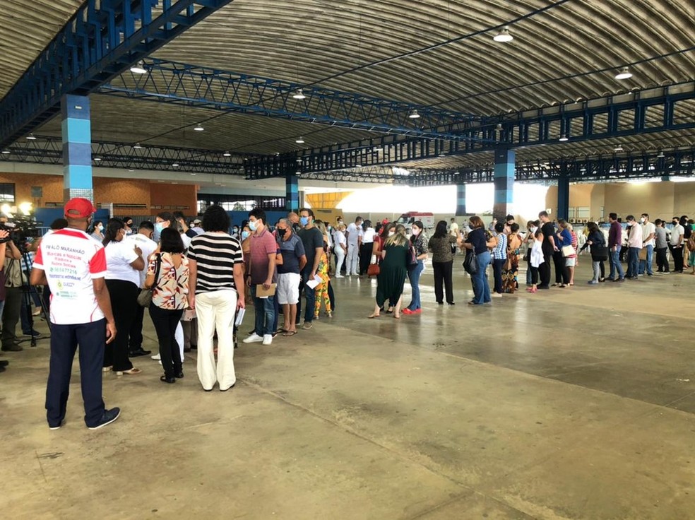 Profissionais de saúde entre 25 e 29 anos vacinam a partir desta segunda-feira (15) no Multicenter Sebrae em São Luís — Foto: Adriano Soares/Grupo Mirante