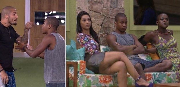 No BBB15, Luan teve desentendimentos com Fernando Medeiros e Amanda Djehdian e era amigo de Angélica Ramos (Foto: Reprodução/TV Globo)