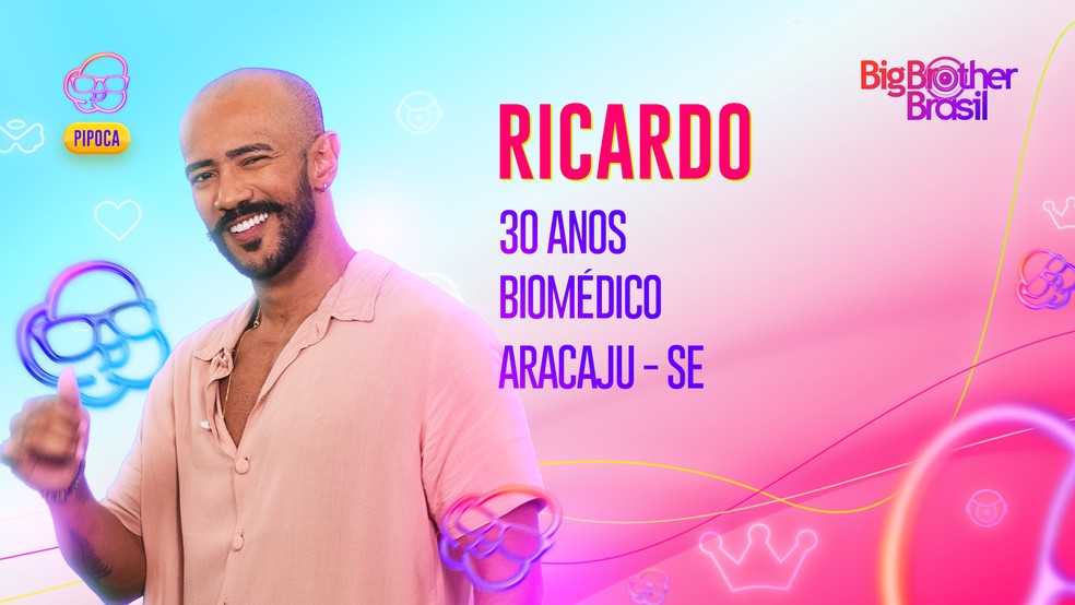 Ricardo é participante do BBB 23 — Foto: Globo
