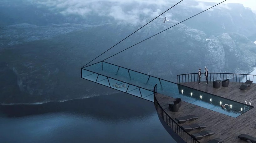 Arquitetos projetam hotel suspenso à beira de penhasco na Noruega (Foto: Divulgação)