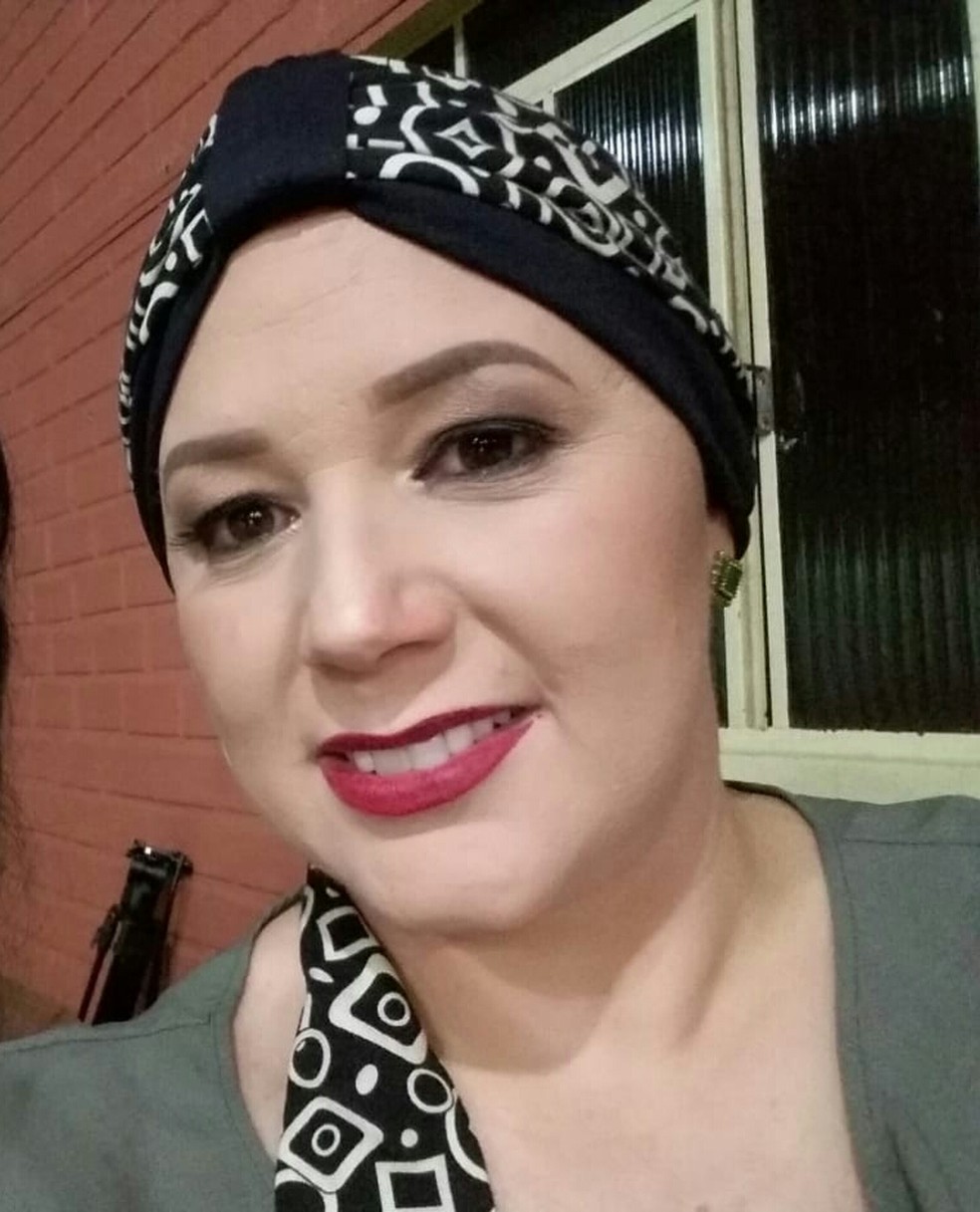 Rita de Cássia descobriu que estava com câncer em outubro de 2018 e está finalizando o tratamento — Foto: Rita de Cássia Tavares Lustosa/Arquivo Pessoal