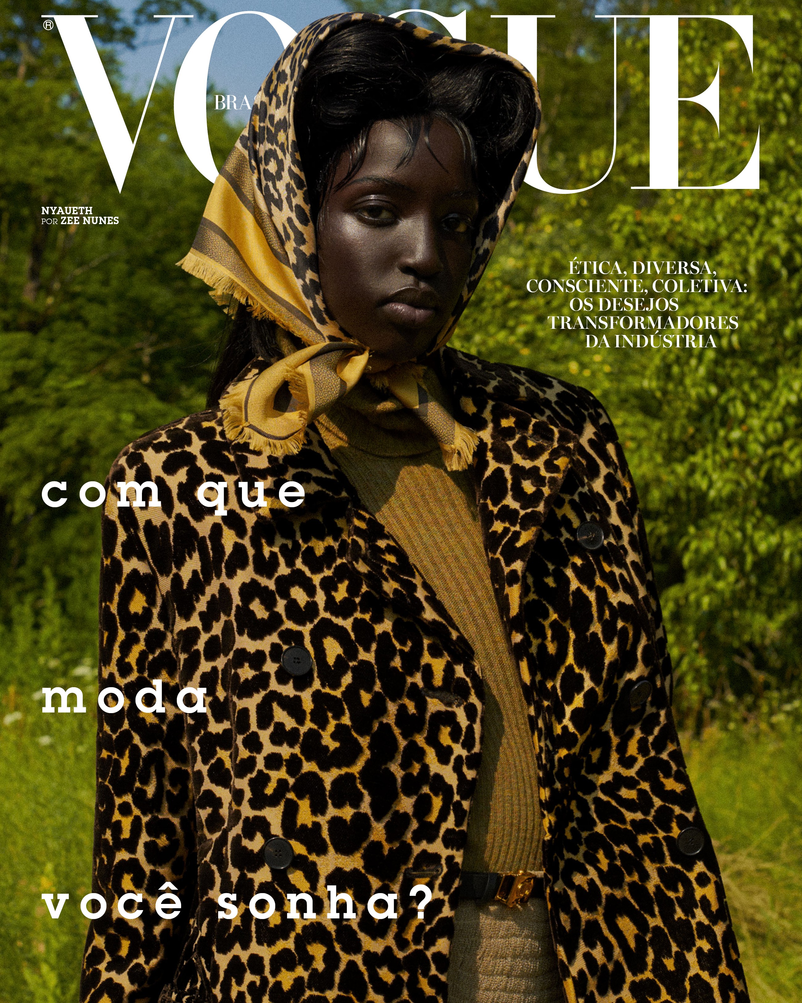 Conheça A New Face Nyaueth Nossa Estrela De Capa Da Vogue Brasil De Agosto Vogue Moda 6352