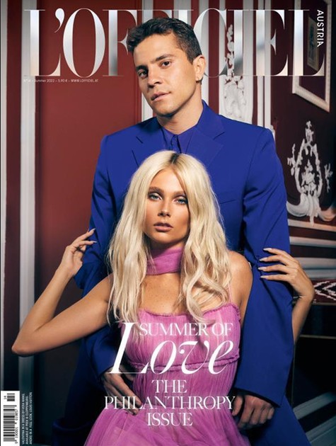 O brasileiro André Lamoglia e a argentina Valentina Zenere, da série 'Elite', na capa da revista 'L’Officiel' (Foto: Dawid Klepadlo)