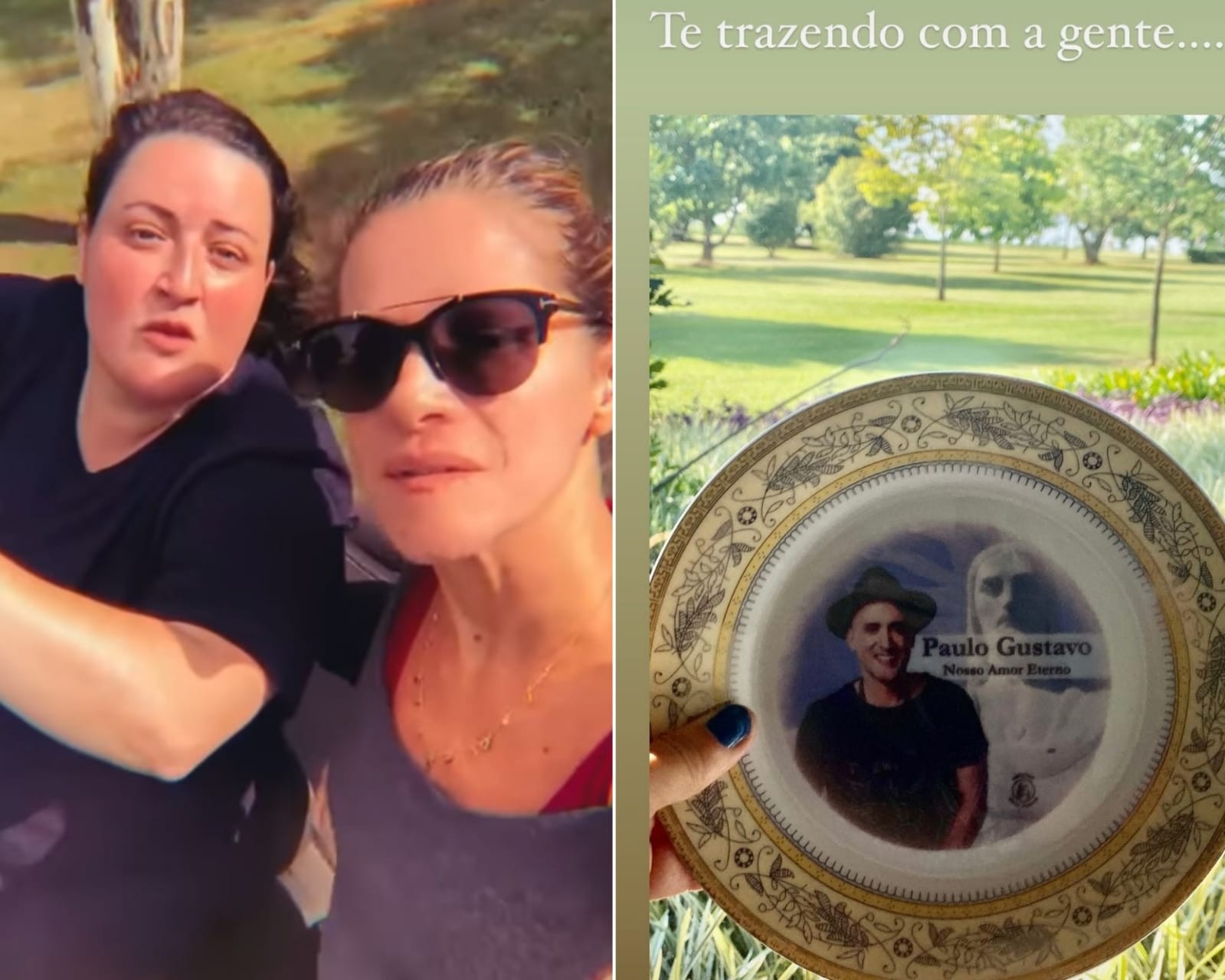 Ingrid Guimarães viaja com irmã de Paulo Gustavo e lembrança de ator (Foto: Reprodução/Instagram)