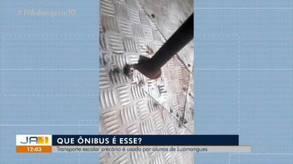 Transporte escolar precário é usado por alunos de Luzimangues, distrito de Porto Nacional