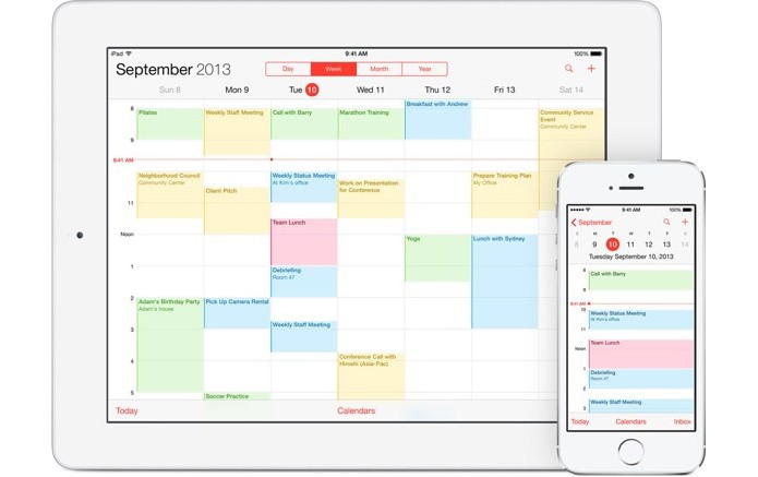Calendário do iCloud é simples mas funcional (Foto: Divulgação/Apple)