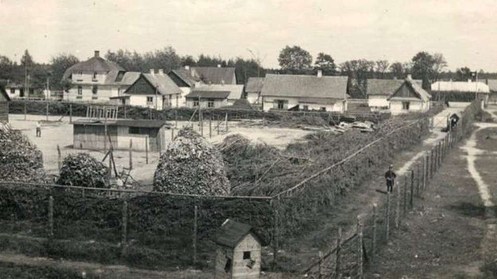 Parte do campo de Sobibor no início de 1943 — Foto: United States Holocaust Memorial Museum (via BBC)