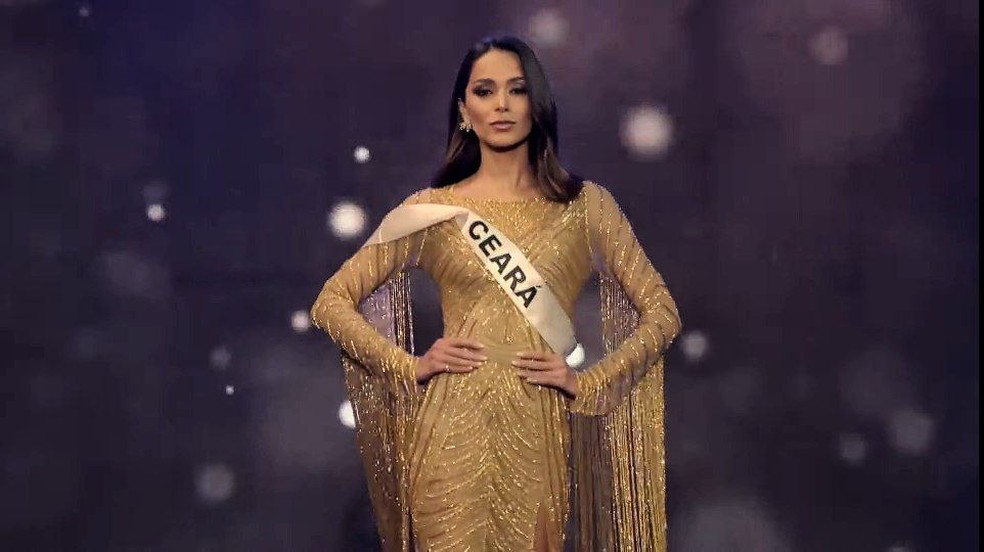 Representando o Ceará, Luana Lobo ficou em 4º lugar no concurso Miss Universo Brasil 2022. — Foto: Reprodução/YouTube