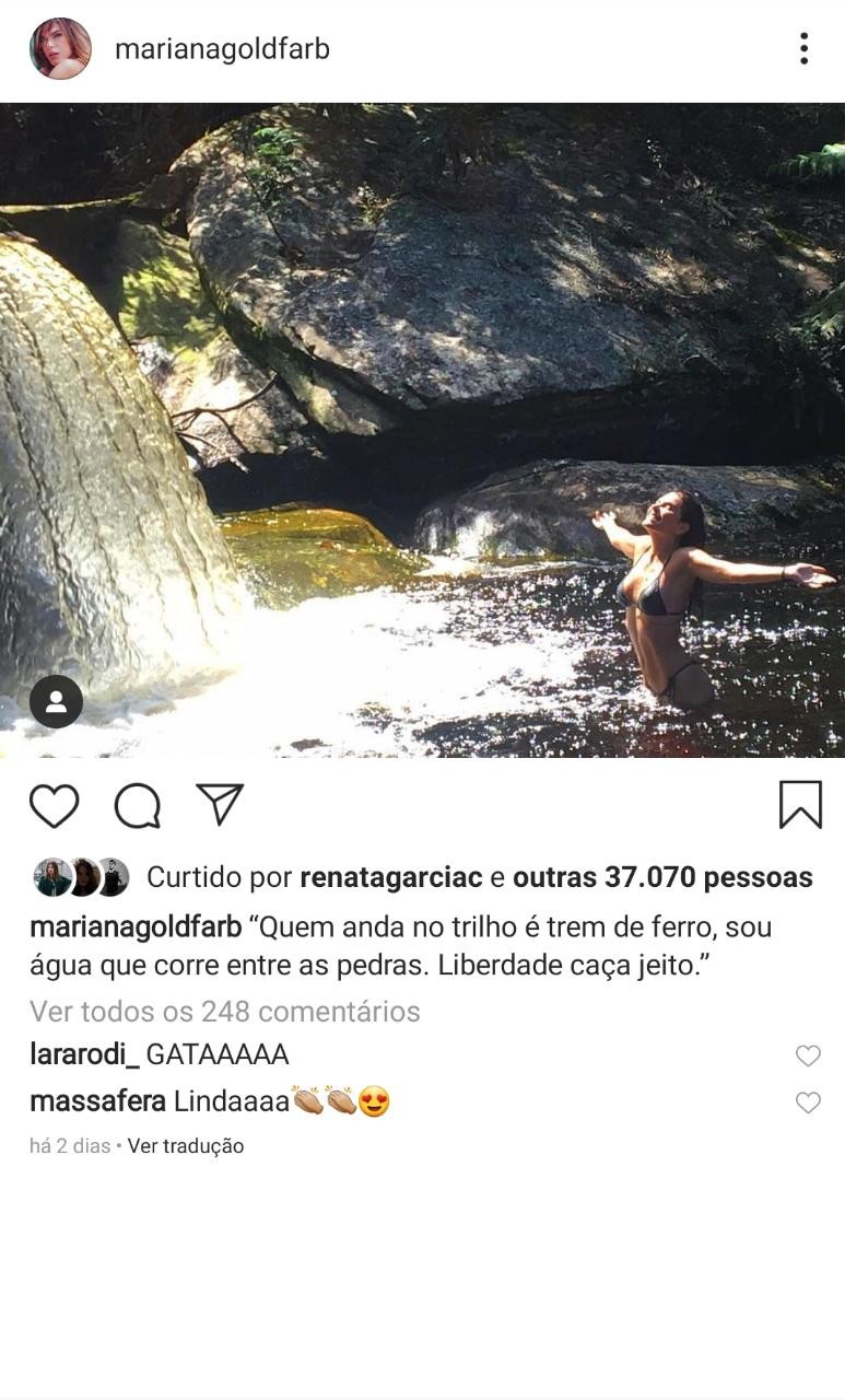 Grazi Massafera elogia Mariana Goldfarb (Foto: Reprodução/Instagram)