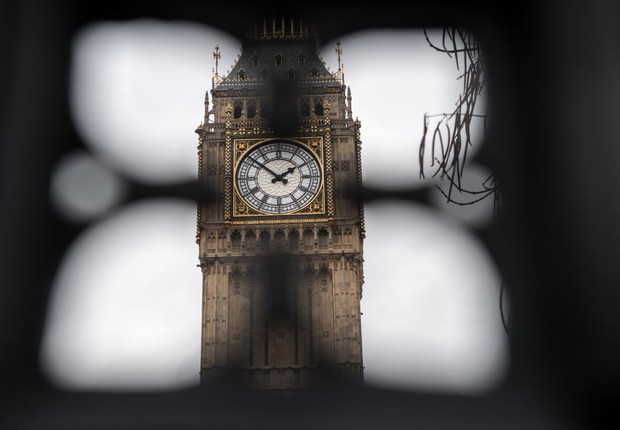 O relógio Big Ben é visto nesta imagem do Parlamento britânico em Londres (Foto: Chris J Ratcliffe/Getty Images)