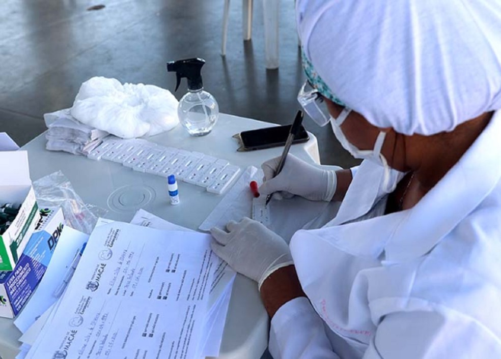 Mutirões de testes para detecção do coronavírus vêm sendo realizados em Macaé — Foto: Prefeitura de Macaé/Divulgação