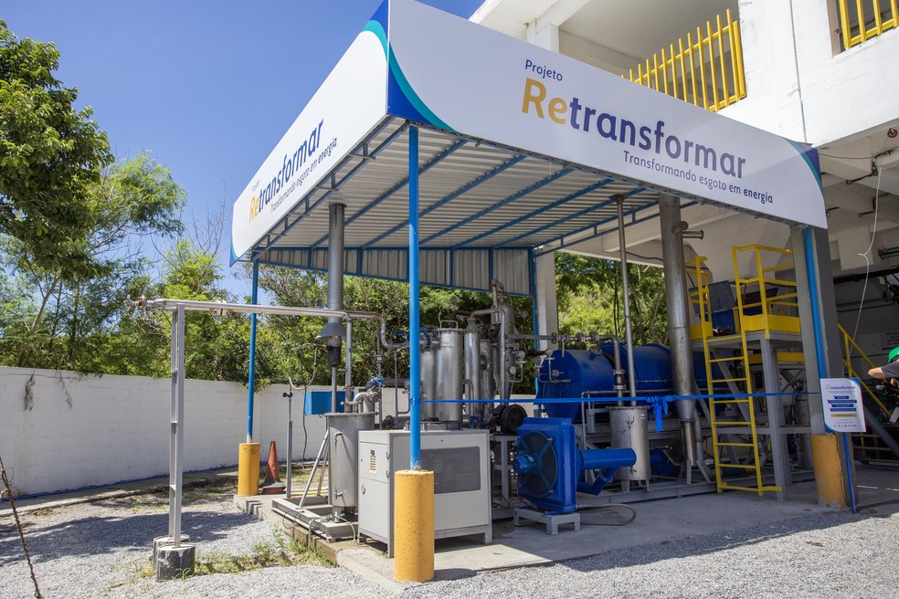 Projeto Retransformar, da Prolagos, usa resíduos do tratamento de água e esgoto para gerar gás combustível — Foto: Divulgação