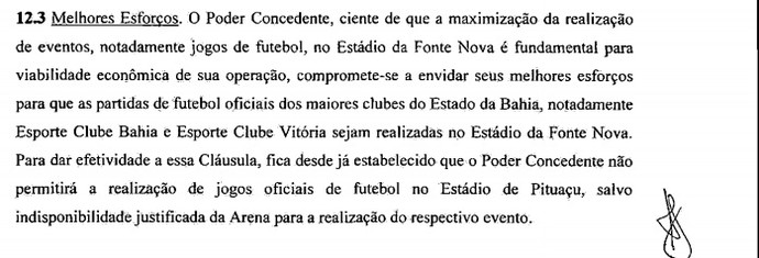 Contrato do Governo com a Arena Fonte Nova pode impedir Bahia de mandar jogos em Pituaçu (Foto: Reprodução)