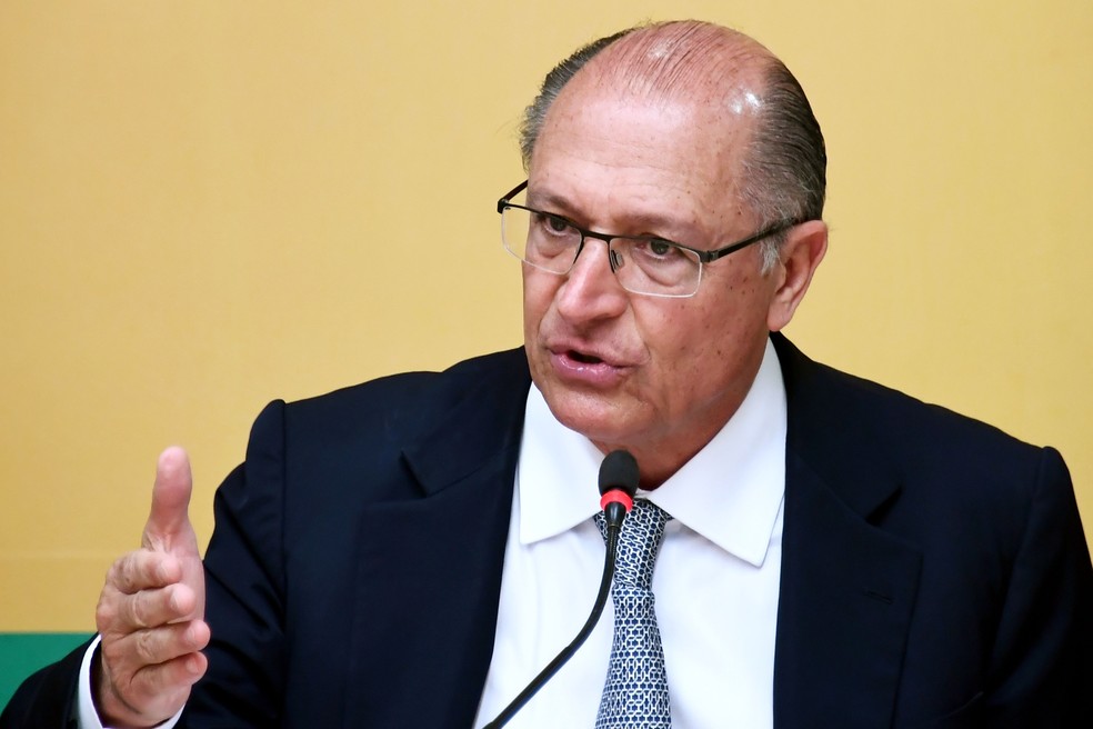 O candidato do PSDB a presidente, Geraldo Alckmin €” Foto: Evaristo Sa/AFP