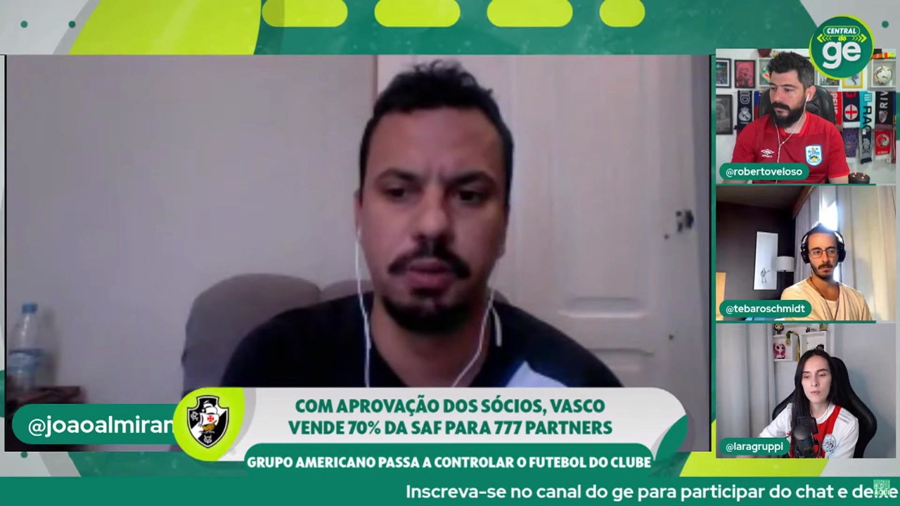 João Almirante fala sobre a expectativa da SAF Vasco: 'Que a gente consiga voltar a ser protagonista'