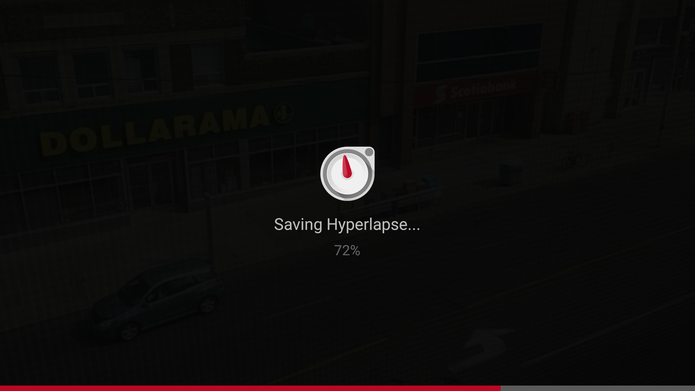 Microsoft Hyperlapse Mobile para Android processará o vídeo antes que usuário salve (Foto: Reprodução/Elson de Souza)