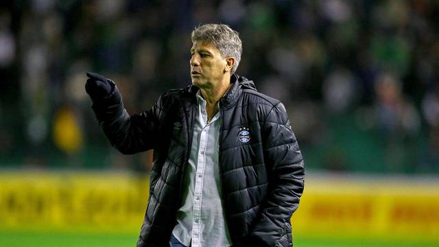 Renato Gaúcho, técnico do Grêmio, no Alfredo Jaconi