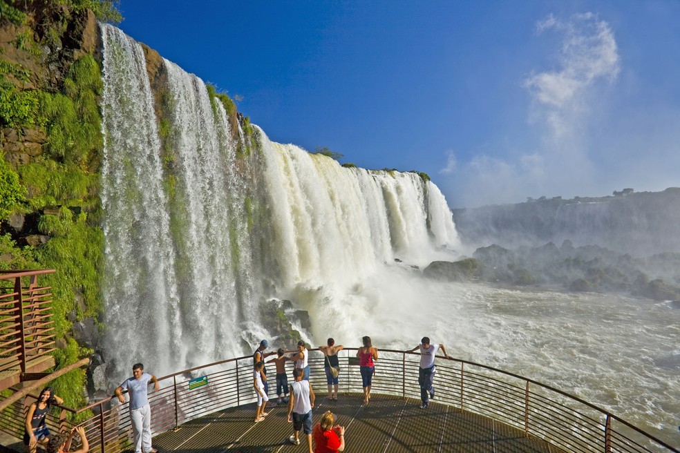 Mais de 1,8 milhão de visitantes passarem pelo Parque Nacional do Iguaçu — Foto: Marcus Faller/Grupo Cataratas