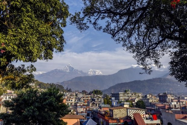 Visão do Himalaia pelo norte da Índia (Foto: Getty Images)
