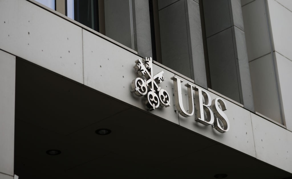 Fachada de agência do banco suíço UBS (Foto: Jeremy Moeller / Colaborador via Getty Images)