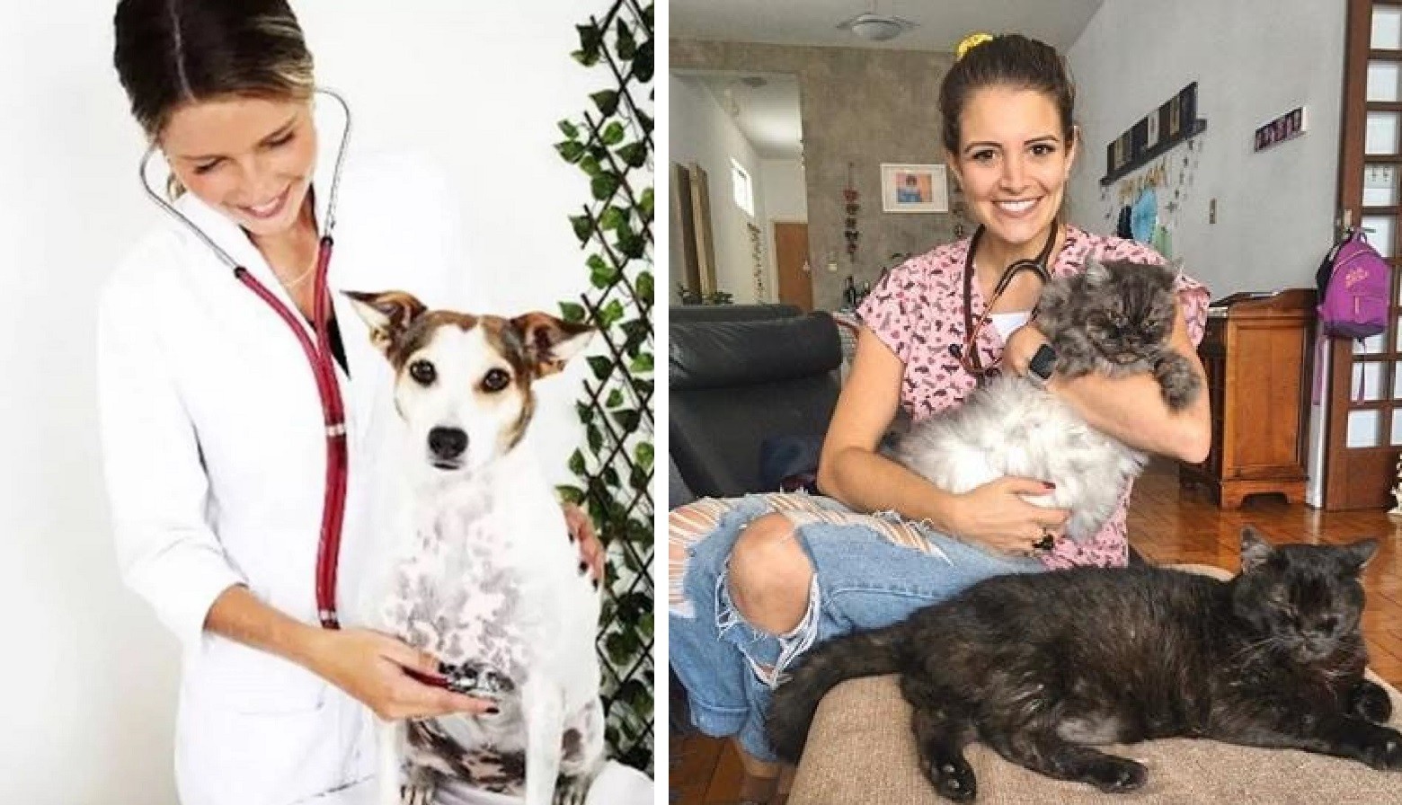 Debby e Renata Del Bianco, que trabalharam como atrizes mirins na década de 1990, são formadas e atuam como veterinárias (Foto: Reprodução/Instagram)