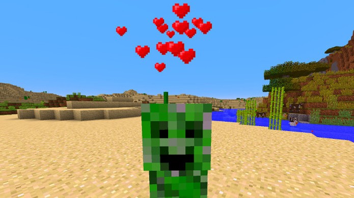 Atualiza??o de primeiro de abril de Minecraft traz apenas amor (Foto: Reprodu??o/Kotaku)
