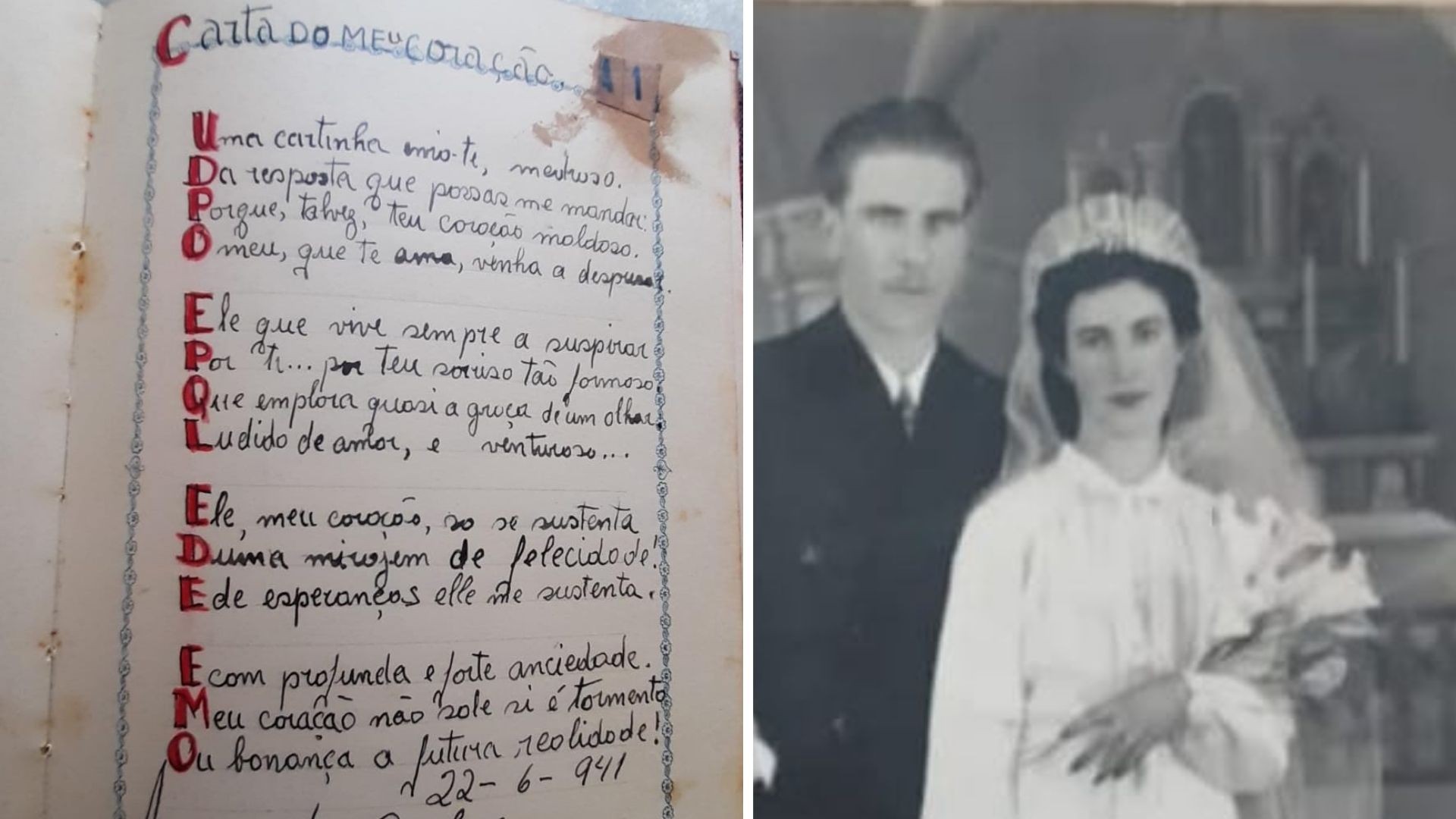 Família relembra livro de poesias que ferroviário escreveu à mão para esposa em 1939: ‘Amor materializado’, diz neta 