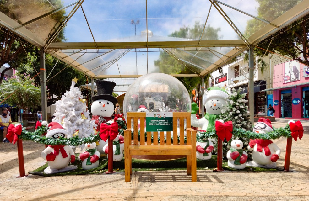 Decoração de Mogi Guaçu no Natal é atração tradicional na cidade — Foto: Marcos Antônio Dias Pereira