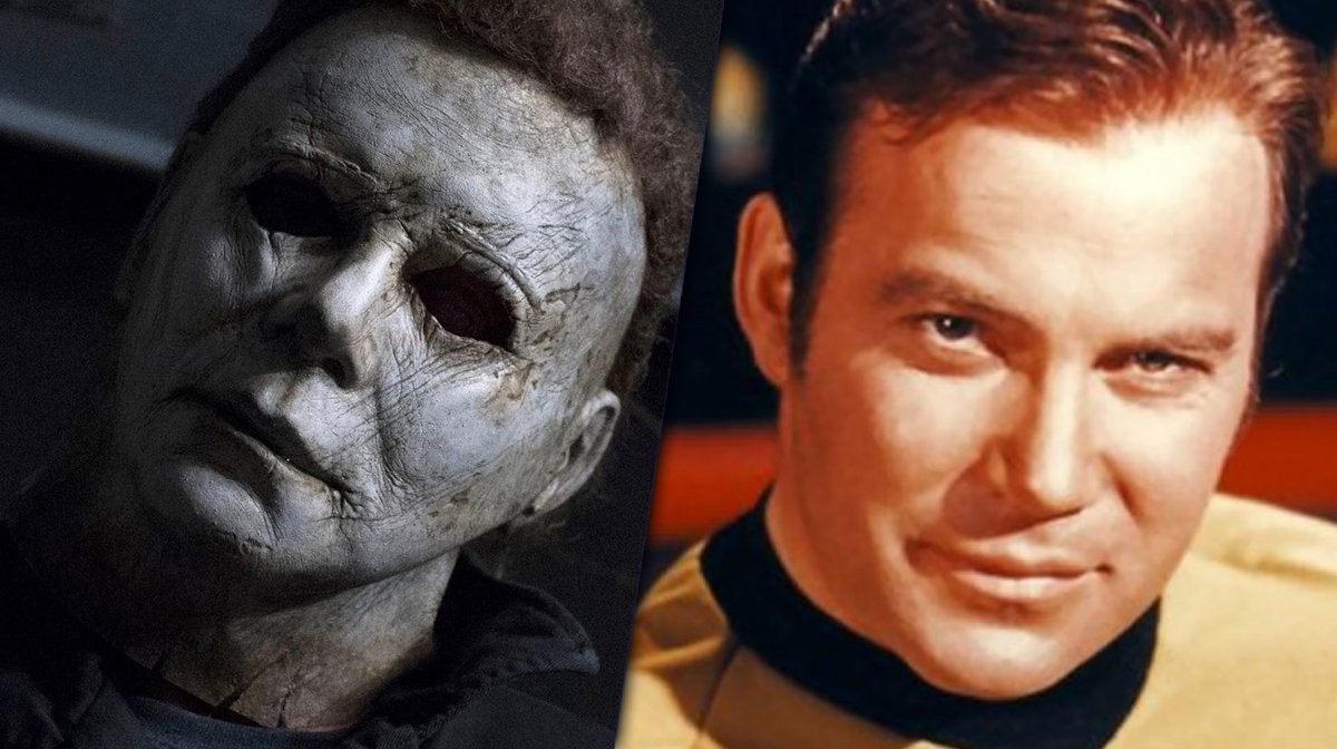 Michael Myers, o assassino de Halloween, e William Shatner em Star Trek (Foto: Divulgação)