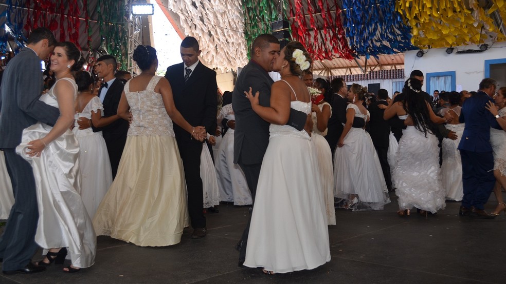 Vagas para Casamento Coletivo no Parque do Povo aumentam de 80 para 100, em Campina Grande — Foto: Iago Bruno/G1/Arquivo