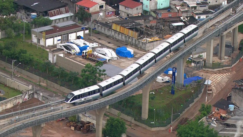 Monotrilho da Zona Leste de São Paulo (Foto: Reprodução/TV Globo)