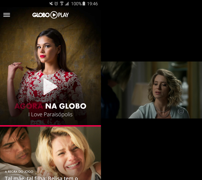 “Agora na Globo” permite ver a TV Globo ao vivo (Foto: Reprodução/TechTudo)