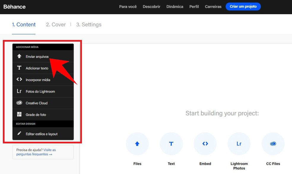 Como Criar Um Portfolio Online Usando O Behance Utilitarios Techtudo