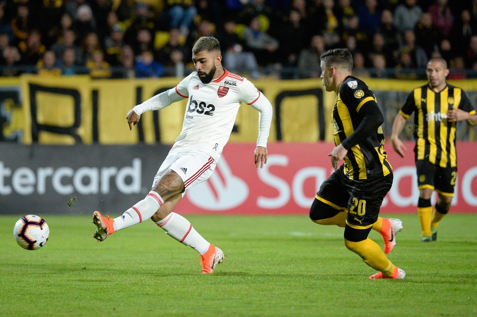Pontaria de Gabigol n�o estava afiada. Atacante teve quatro grandes chances � Foto: Alexandre Vidal/Flamengo