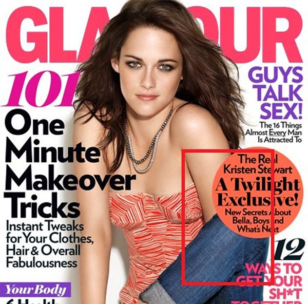 O photoshop arrancou um dos braços de Kristen Stewart (Foto: Reprodução)