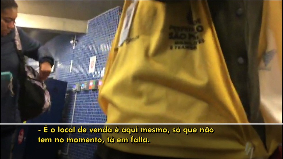 Bilhete Único está em falta em terminais de ônibus (Foto: Reprodução/TV Globo)