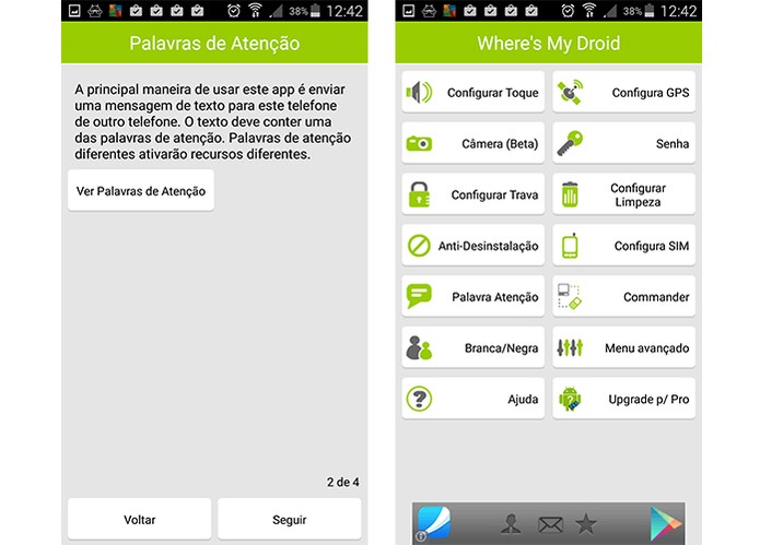 App tem interface completa e em português (Foto: Reprodução/Barbara Mannara)