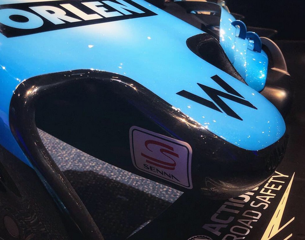 Logo Senna na Williams — Foto: Reprodução