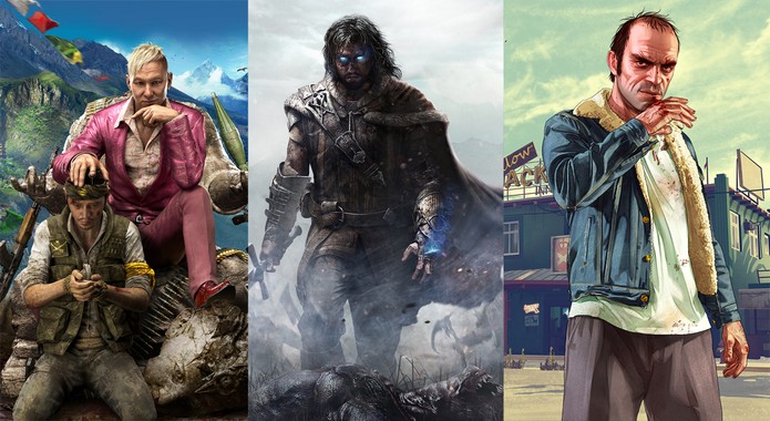 Far Cry 4, Shadow of Mordor e GTA 5 são eleitos os melhores do ano de 2014 (Foto: Arte/ TechTudo)
