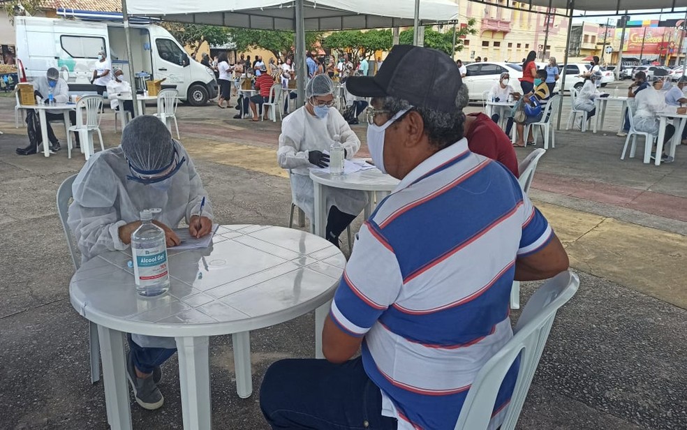Teste rápido para a Covid-19  — Foto: Sidiclei Sales/TV Sergipe/Arquivo