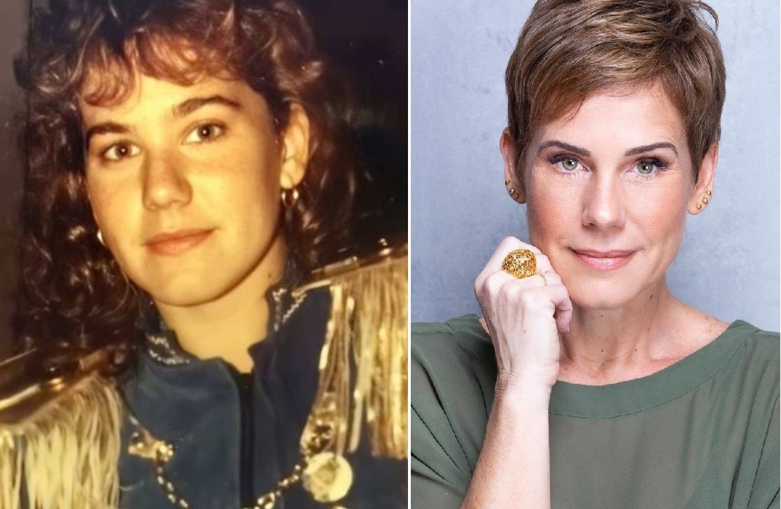 Antes e depois: Andréa Veiga, a primeira paquita, trabalhou como assistente de palco de Xuxa entre 1984 e 1988 (Foto: Reprodução/Instagram)