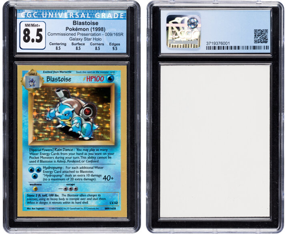 Carta rara de Blastoise é vendida por quase R$2 milhões — Foto: Divulgação/Heritage Auctions