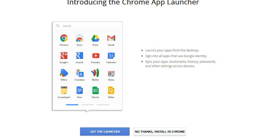 google chrome app launcher download