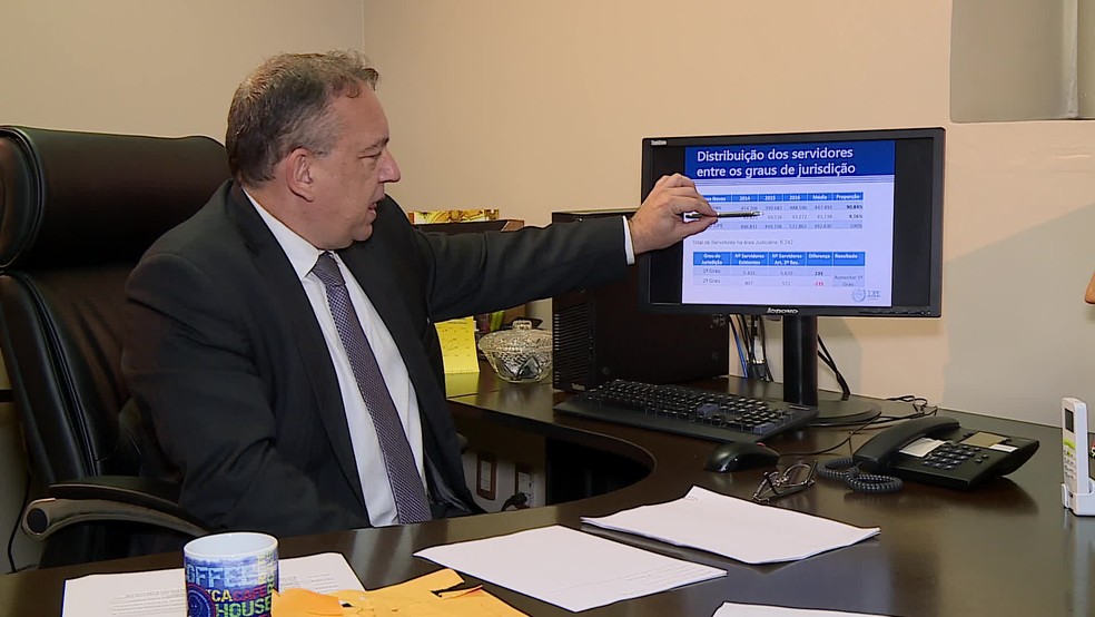 Silvio Romero BeltrÃ£o, juiz assessor especial da presidÃªncia do Tribunal de JustiÃ§a de Pernambuco (TJPE) â Foto: ReproduÃ§Ã£o/TV Globo