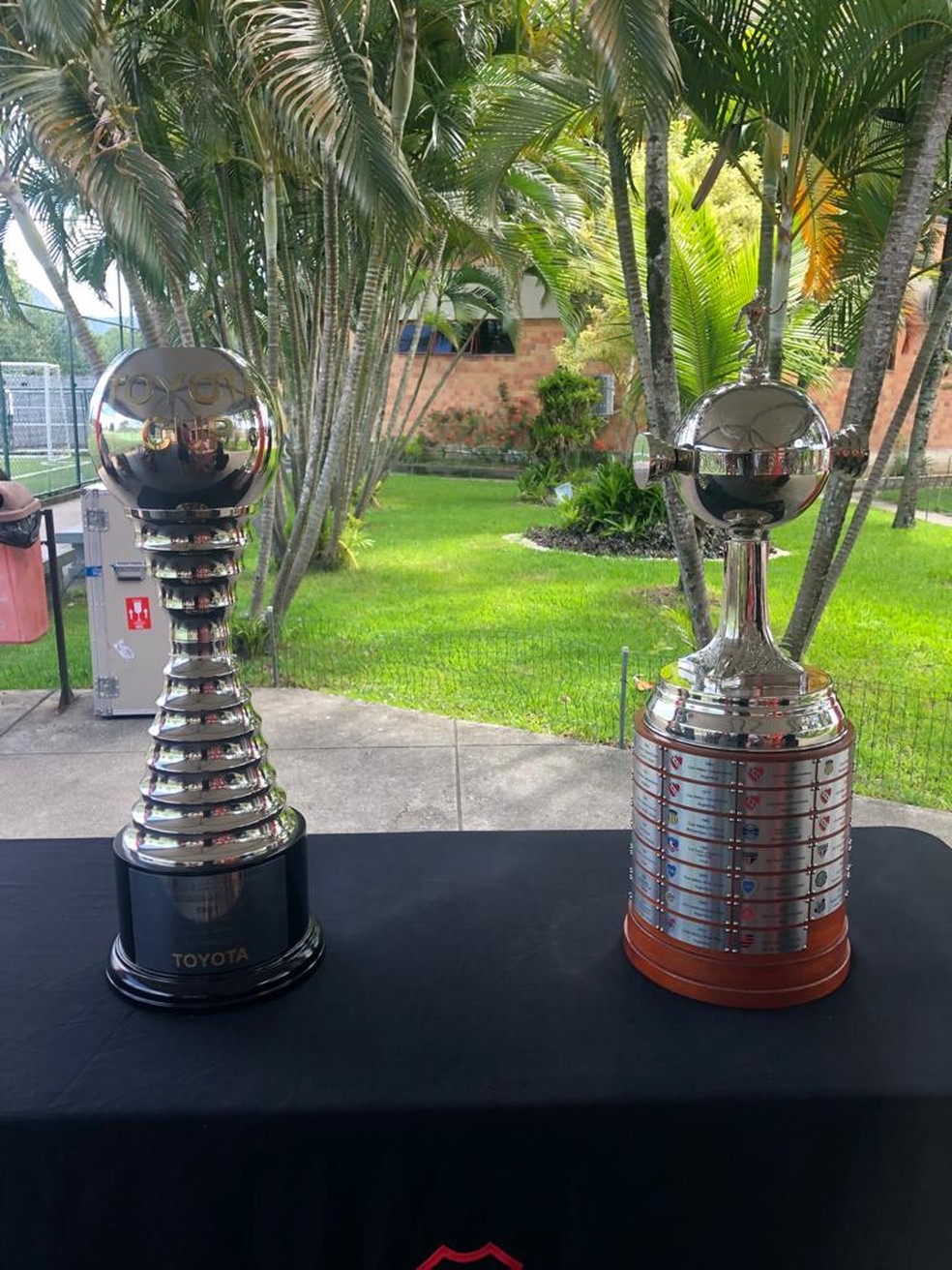 Ta&ccedil;as expostas em confraterniza&ccedil;&atilde;o do CFZ &mdash; Foto: Reprodu&ccedil;&atilde;o