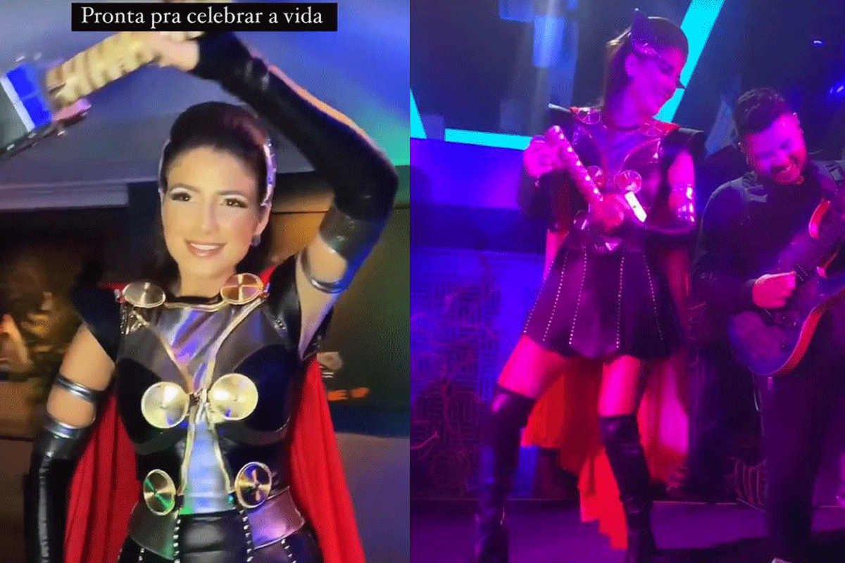 Após acidente, Paula Fernandes celebra aniversário de 38 anos com festa à fantasia: 'Play na comemoração da vida'