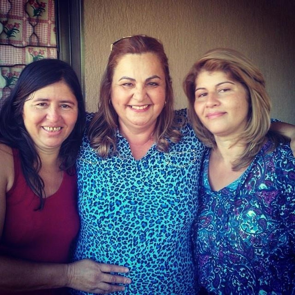 O sorriso de familiares que se reencontraram (Foto: Arquivo pessoal )