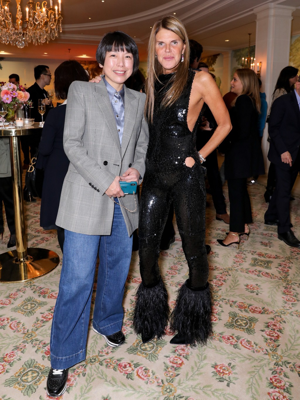 Angelica Cheung, editora-chefe da Vogue chinesa, e Anna Dello Russo