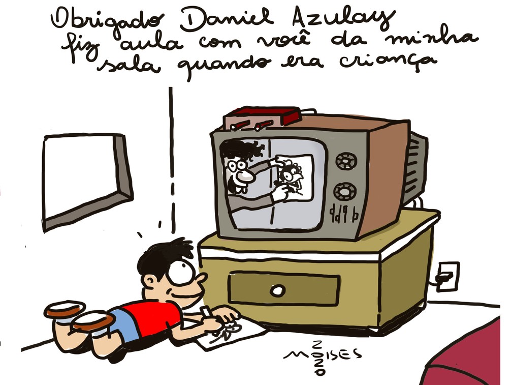 Moisés faz homenagem a Daniel Azulay — Foto: Divulgação/Moisés